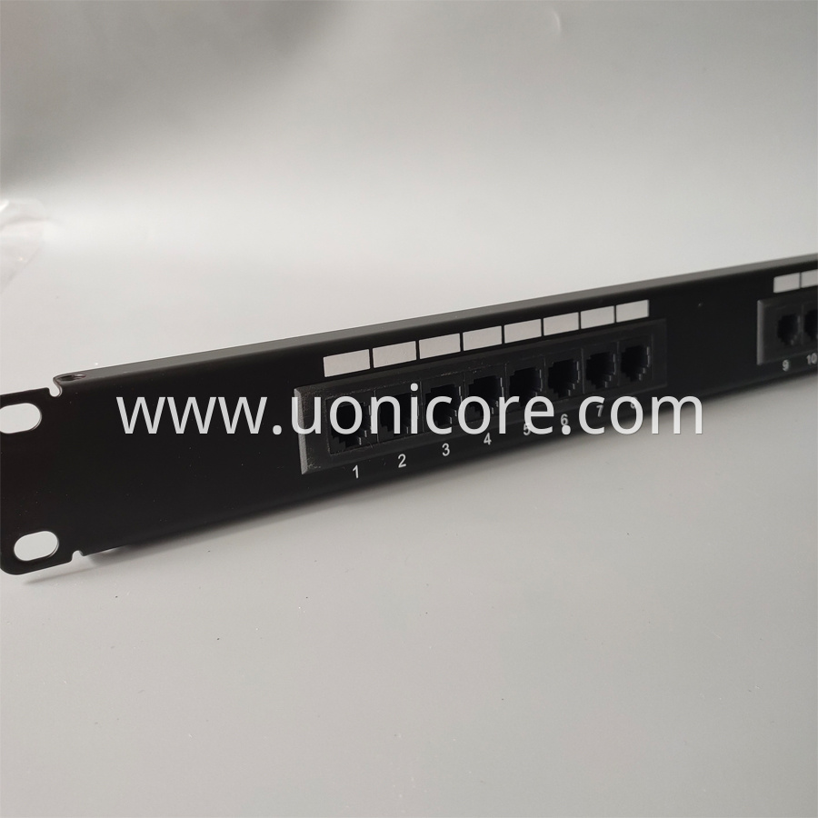 16 ports UTP Ethernet patch panel